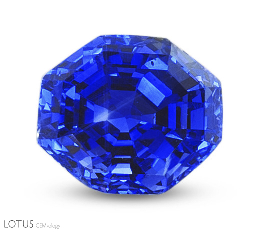 Cornflower blue sapphire.