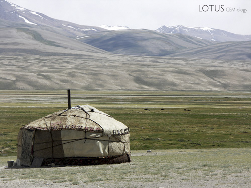 Welcome to Yurtistan A solitary yurt stands on the plain south of Murghab, in Tajikistan's far eastern region. Photo: Vincent Pardieu