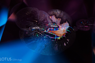 A delightful sight. This pinkish purple sapphire from Serendib features a lovely iridescent fingerprint, its structure mimicing the underlying atomic pattern of its host.